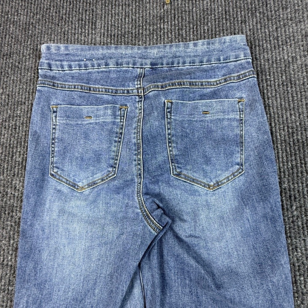 Tribal Jeans Womens Size 4 Medium Wash Beaded Embroidered Pull On Denim 5462A - Picture 13 of 14